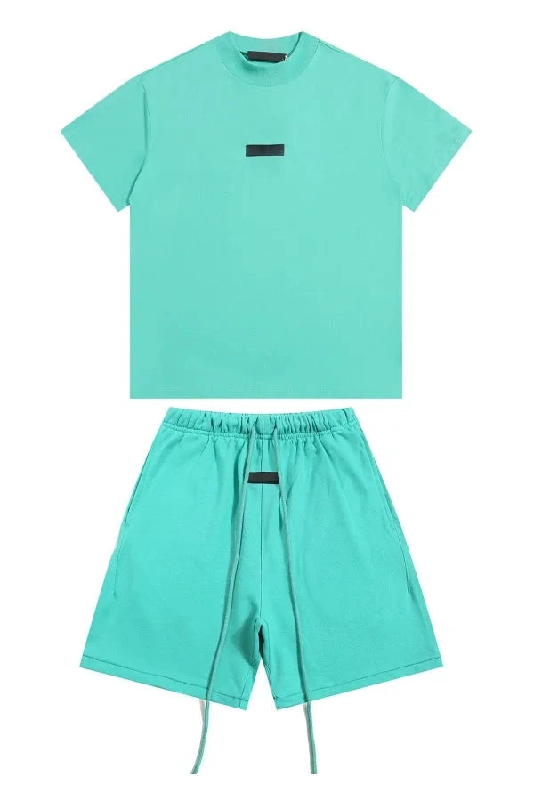 Unisex Sommer-Garten-T-Shirt und Shorts Set
