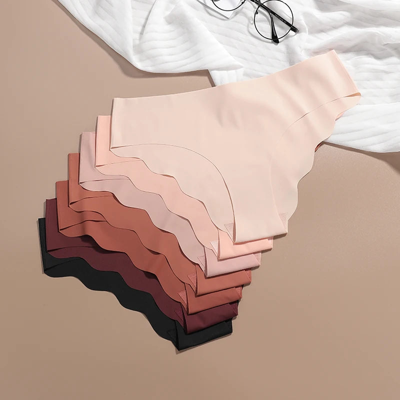 YMQJ Culotte Femme Taille Basse Laser Sans Couture