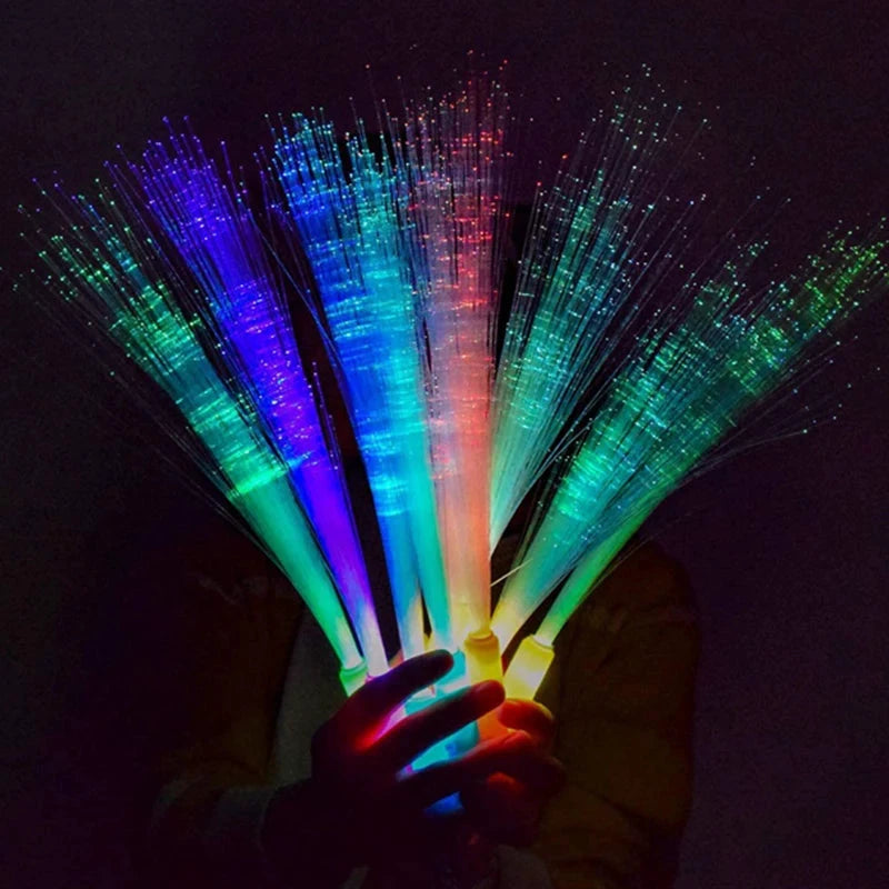 Yeahui El Mehrfarbige Glasfaser-LED-Leuchtstäbe