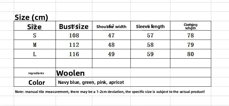 Manteau Long En Laine Avec Boutons En Bois Et Poches