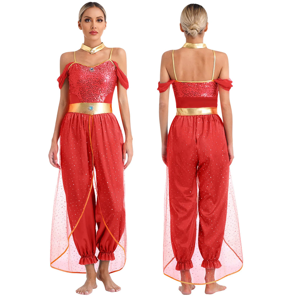 Orientalisches Prinzessinnenkostüm — Besticktes Outfit für Festival und Mottoparty