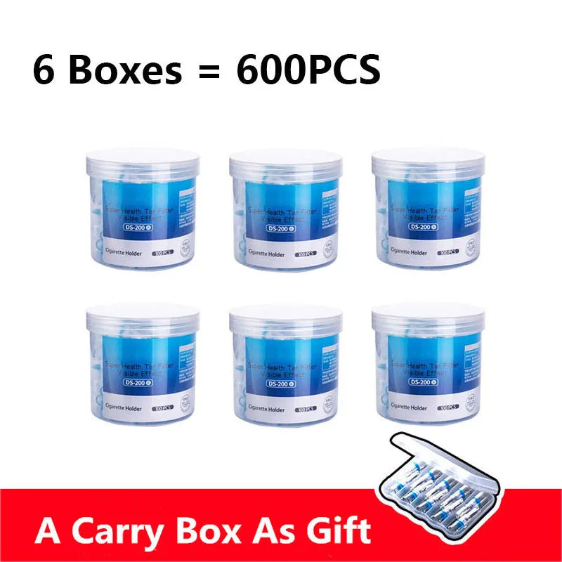 Adous Einweg-Zigarettenfilter, 600 Stück in 6 Schachteln