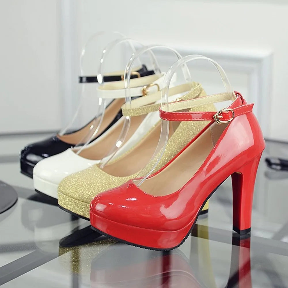 2025 femmes noir talons hauts printemps chaussures décontractées femmes talons hauts couleur unie chaussures compensées grande taille talons hauts taille 34-40