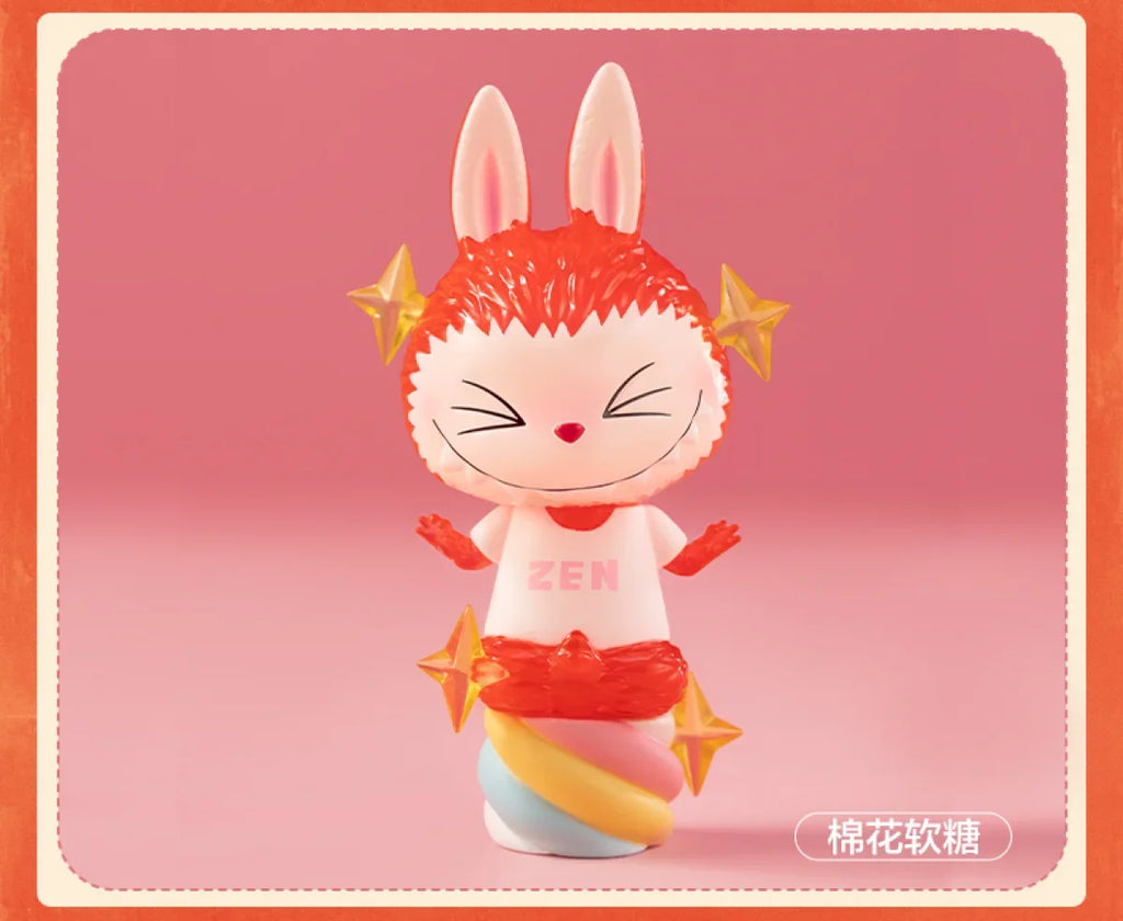 Pop Mart Labubu Candy Monsters PVC Figurine Pink Blue