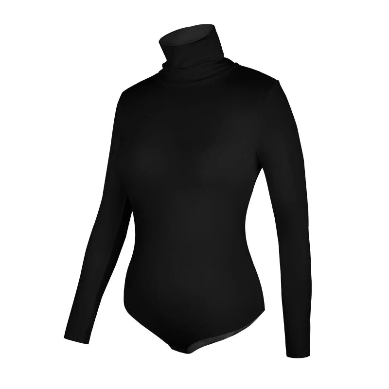Vaslanda Thermobody mit Rollkragen, Viskose-Spandex, Weiß