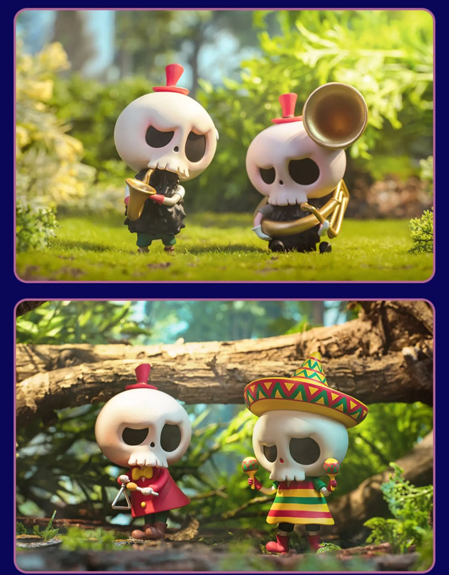 Pop Mart Labubu Forest Konzert PVC-Figurenkollektion