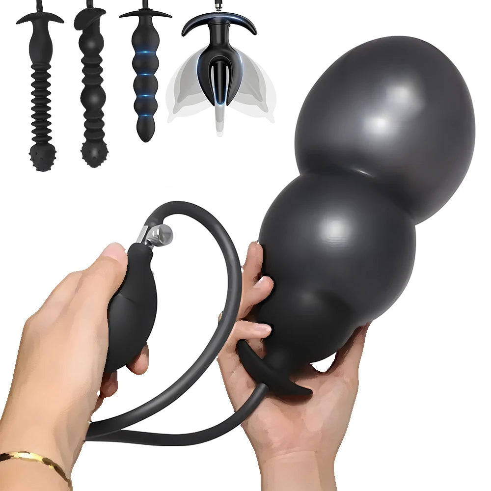 Plug Anal Gonflable En Silicone Médical Dilatateur Anal Prostate Et Point G Pour BDSM Sextoy Adulte by LSDLBoutique