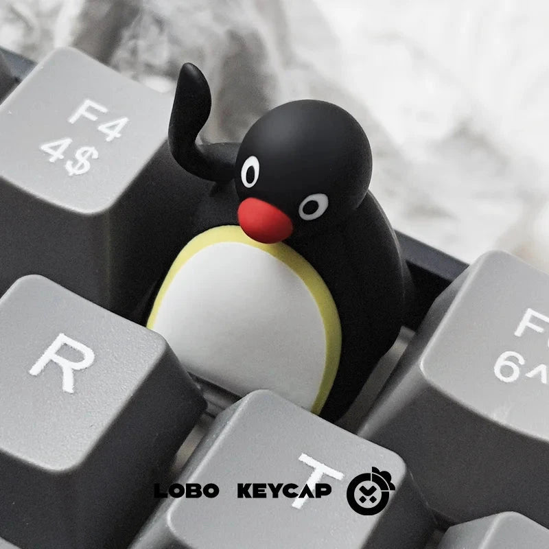 LOBO Kawaii Resin Penguin Keyboard Cover ESC