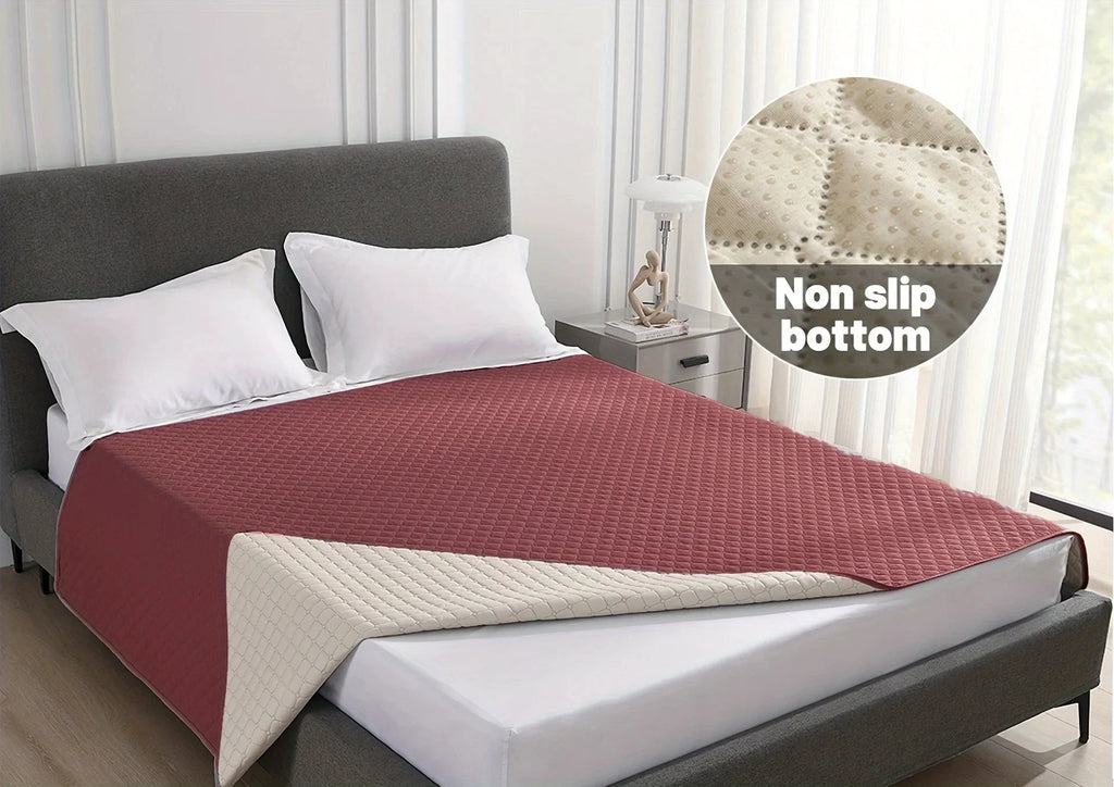 Auslaufsicherer, rutschfester und wasserdichter Hundebettbezug, grau