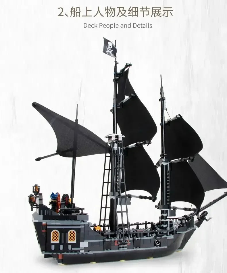 Blocs De Construction Bateau Pirates Créatifs Aventure Caraïbes À Assembler Briques 1 1 Jeu Enfant Adulte Cadeau Noël by LSDLBoutique.ch