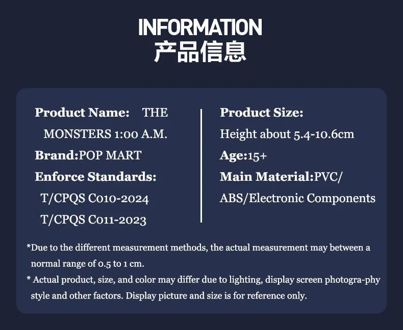 POP MART Labubu Monsters PVC-Figur Überraschungsbox