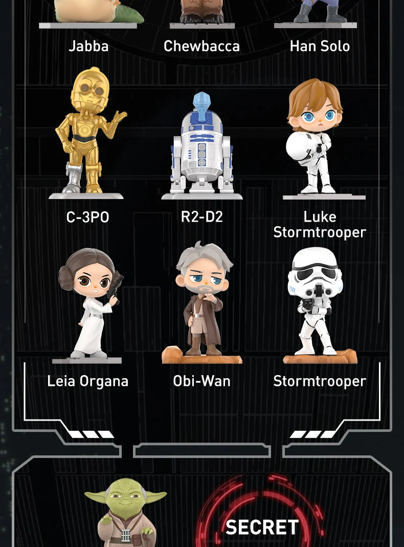 POP MART Star Wars série boîte aveugle devinez sac boîte mystère jouets poupée mignon Anime Figure ornements cadeau by LSDLBoutique.ch