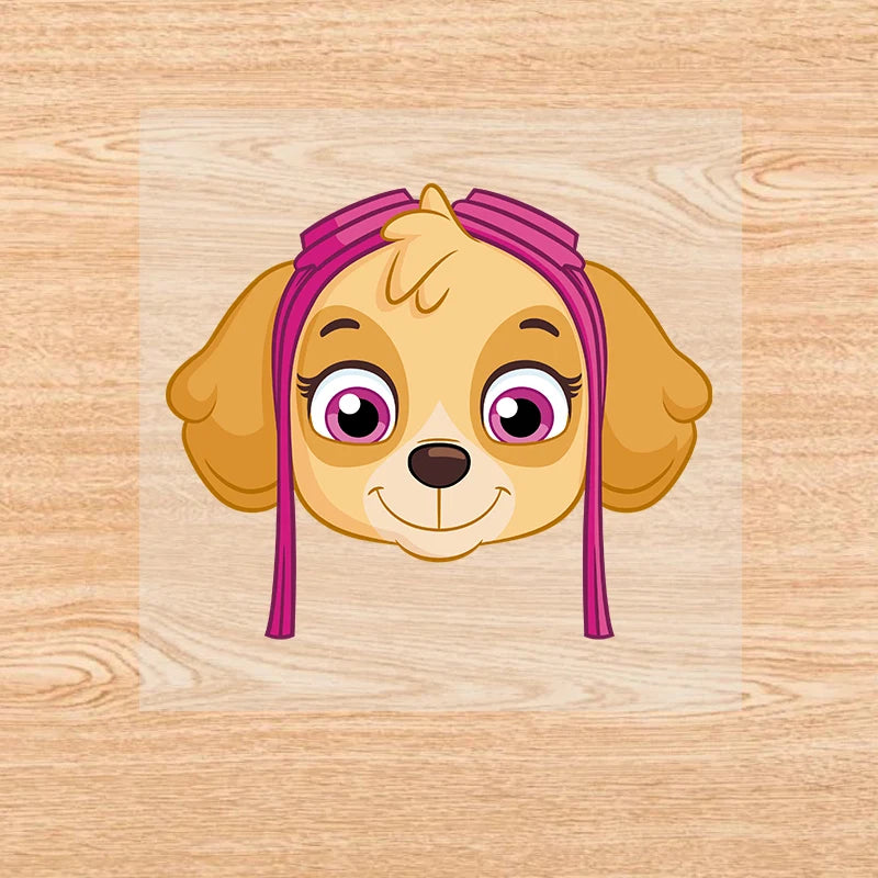 PAW Patrol-Autocollants de vêtements de dessin animé mignons, fer sur des patchs, autocollants de transfert de chaleur Anime Kawaii, cadeau de bricolage cool, fête de vacances by LSDLBoutique.ch