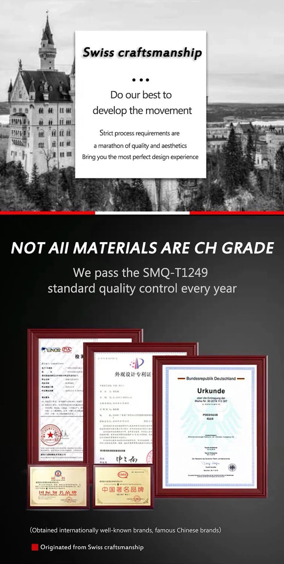 Montre Homme POEDAGAR Étanche Date Cuir Quartz Sport Chic Design Carré Moderne Masculin by LSDLBoutique.ch