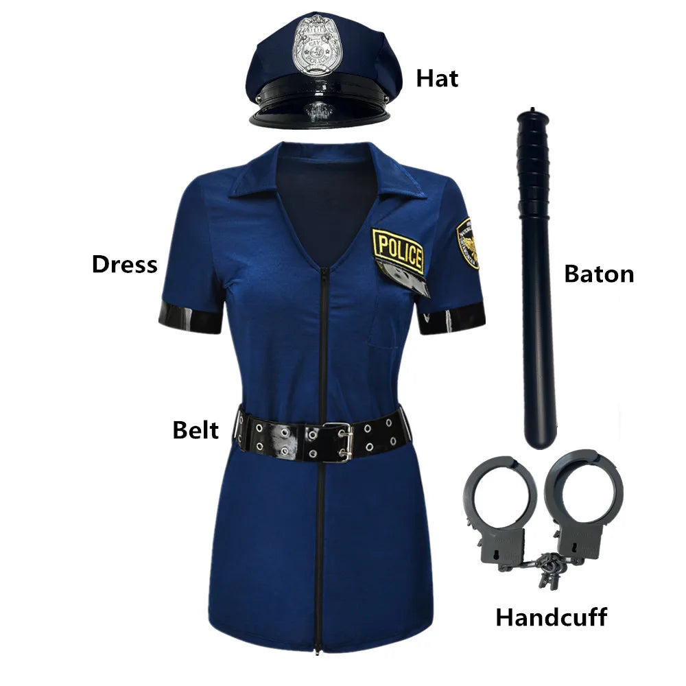 Polizistin Kostüm – Verkleidungs-Set – Astrid