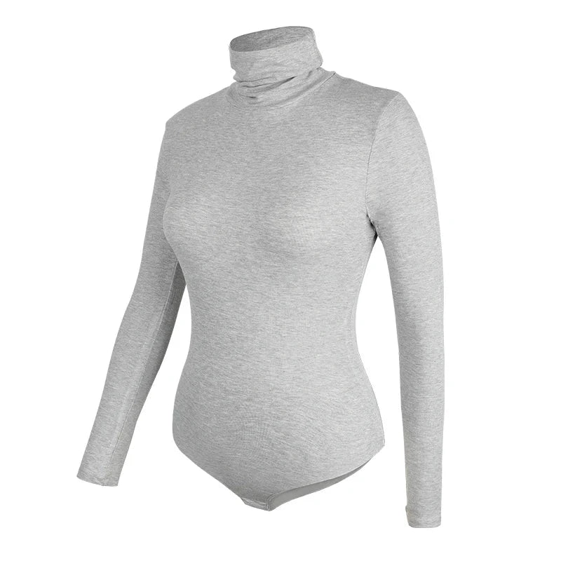 Vaslanda Thermobody mit Rollkragen, Viskose-Spandex, Weiß