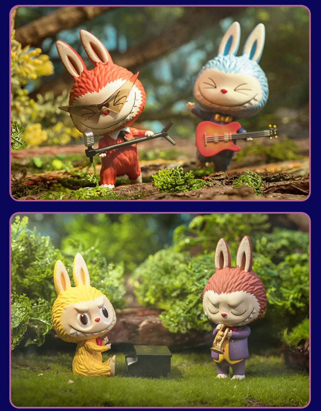 Pop Mart Labubu Forest Konzert PVC-Figurenkollektion