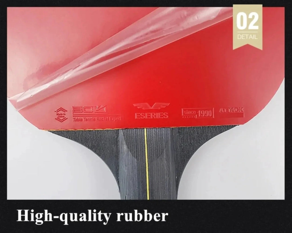 RAOVTE Tischtennisschläger-Set, rot und schwarz, 2-teilig