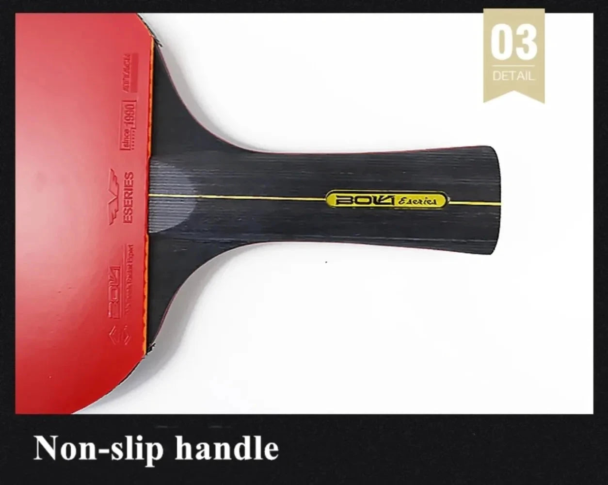 RAOVTE Tischtennisschläger-Set, rot und schwarz, 2-teilig