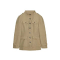 Damen-Pilotenjacke Braun – Reißverschluss und Revers