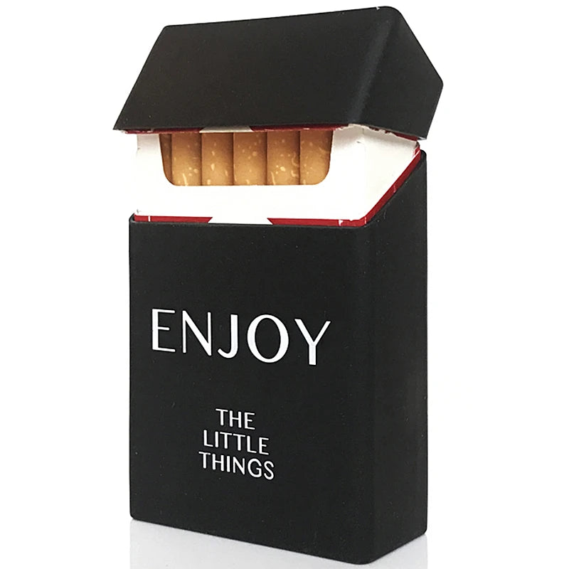 Zigarettenetui aus Silikon in Totenkopfform, Fassungsvermögen: 20 Zigaretten, für Damen und Herren