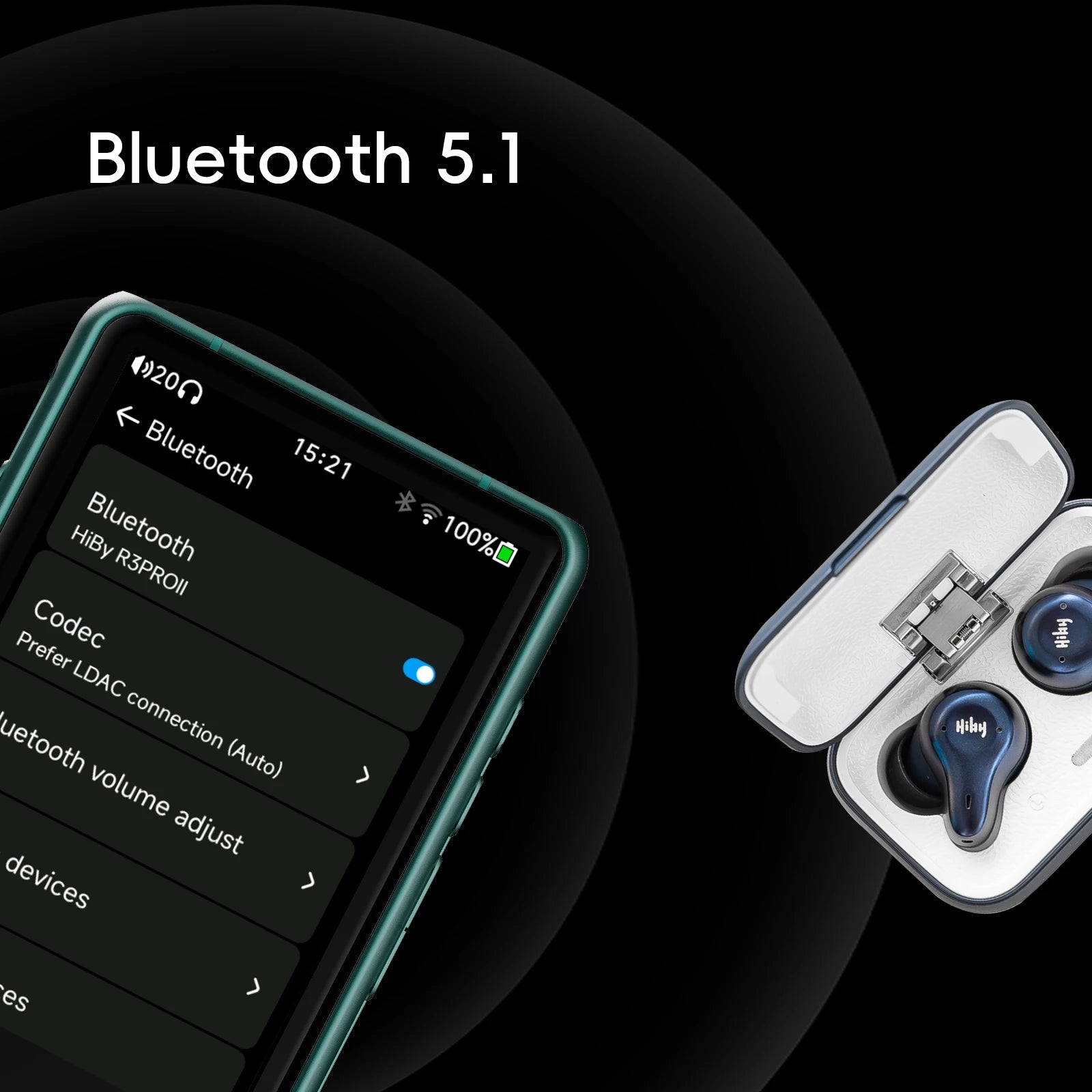 HiBy Lecteur HiFi Portable Double CS43198 DAC 4000mAh