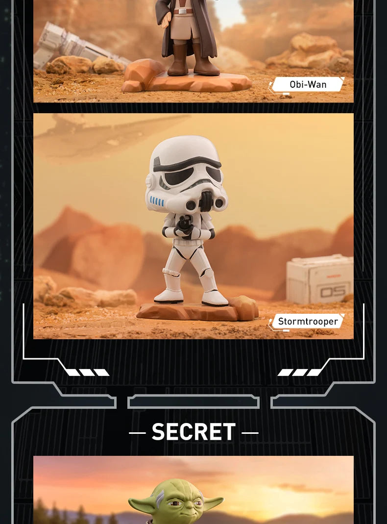 POP MART Star Wars série boîte aveugle devinez sac boîte mystère jouets poupée mignon Anime Figure ornements cadeau by LSDLBoutique.ch