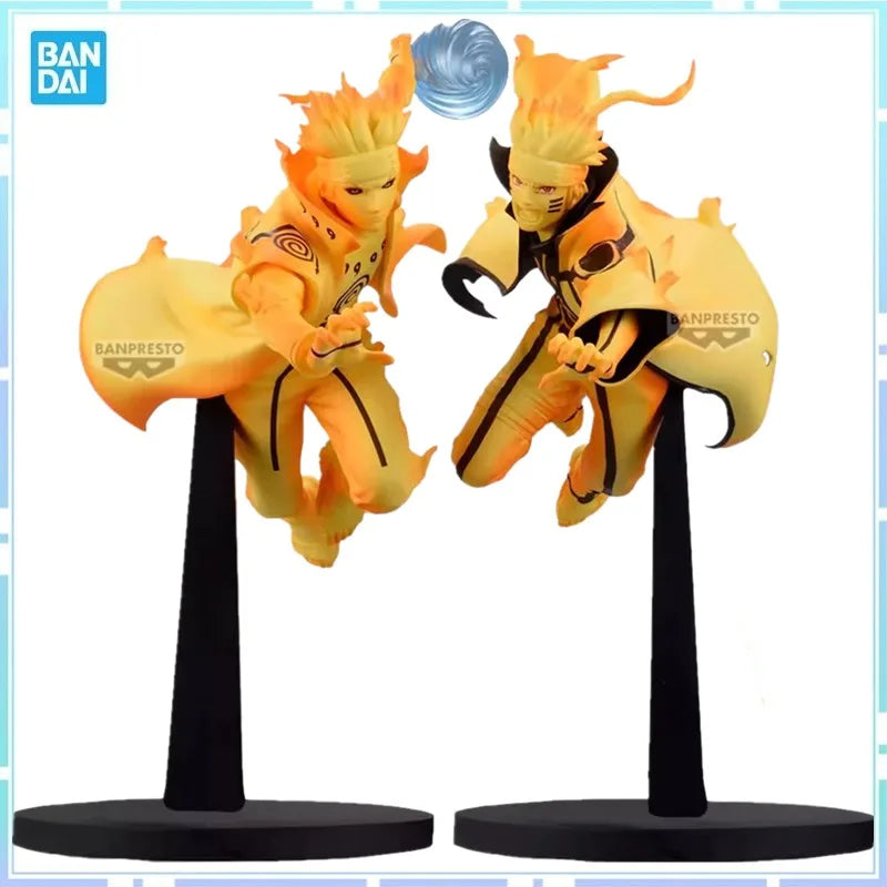Bandai Original BANPRESTO Anime NARUTO SHIPPUDEN Uzumaki Naruto Namikaze Minato Kurama PVC Action Figure Modell Sammeln Spielzeug