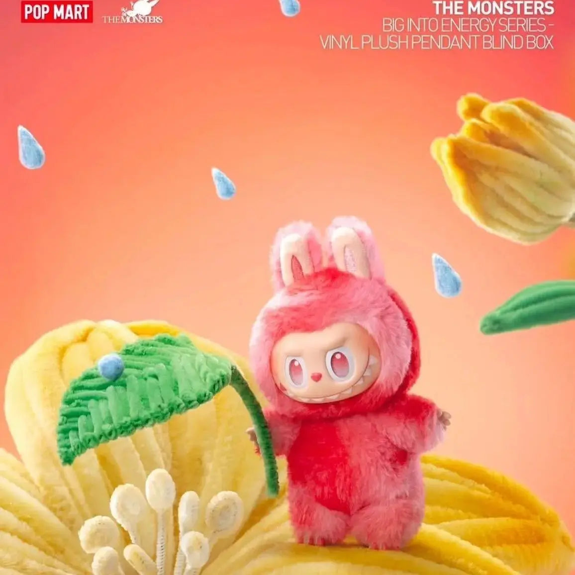 Pop Mart Labubu Big Into Energy Plüsch-Schlüsselanhänger 17 cm