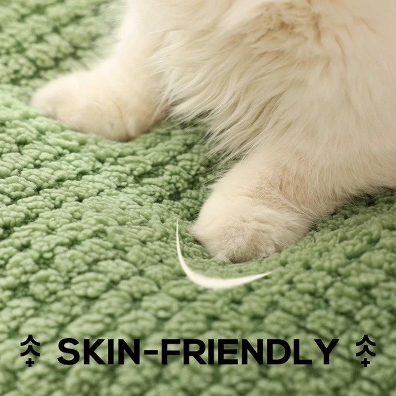 Halbgeschlossenes grünes Plüschfrosch-Haustiernest