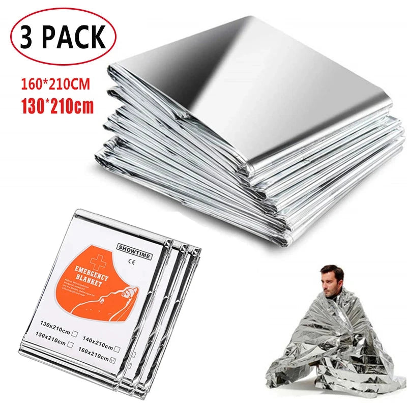 Couvertures Survie Mylar Réfléchissant Lot Trois Étanches - LSDLBoutique