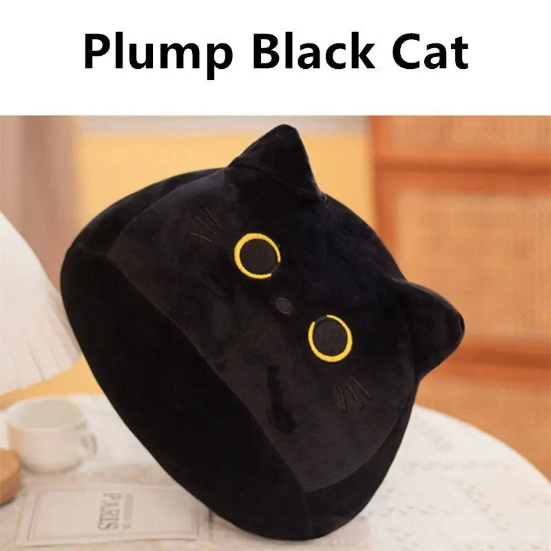 Kawaii schwarze Katze Plüschtier 20cm Weiche Zimmerdekoration