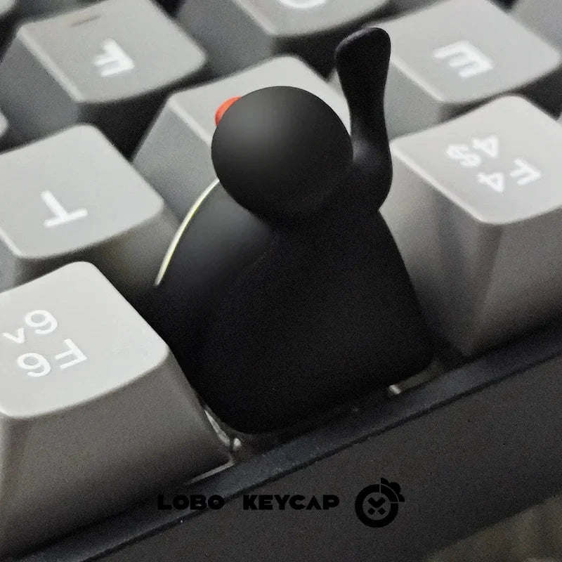 LOBO Kawaii Resin Penguin Keyboard Cover ESC