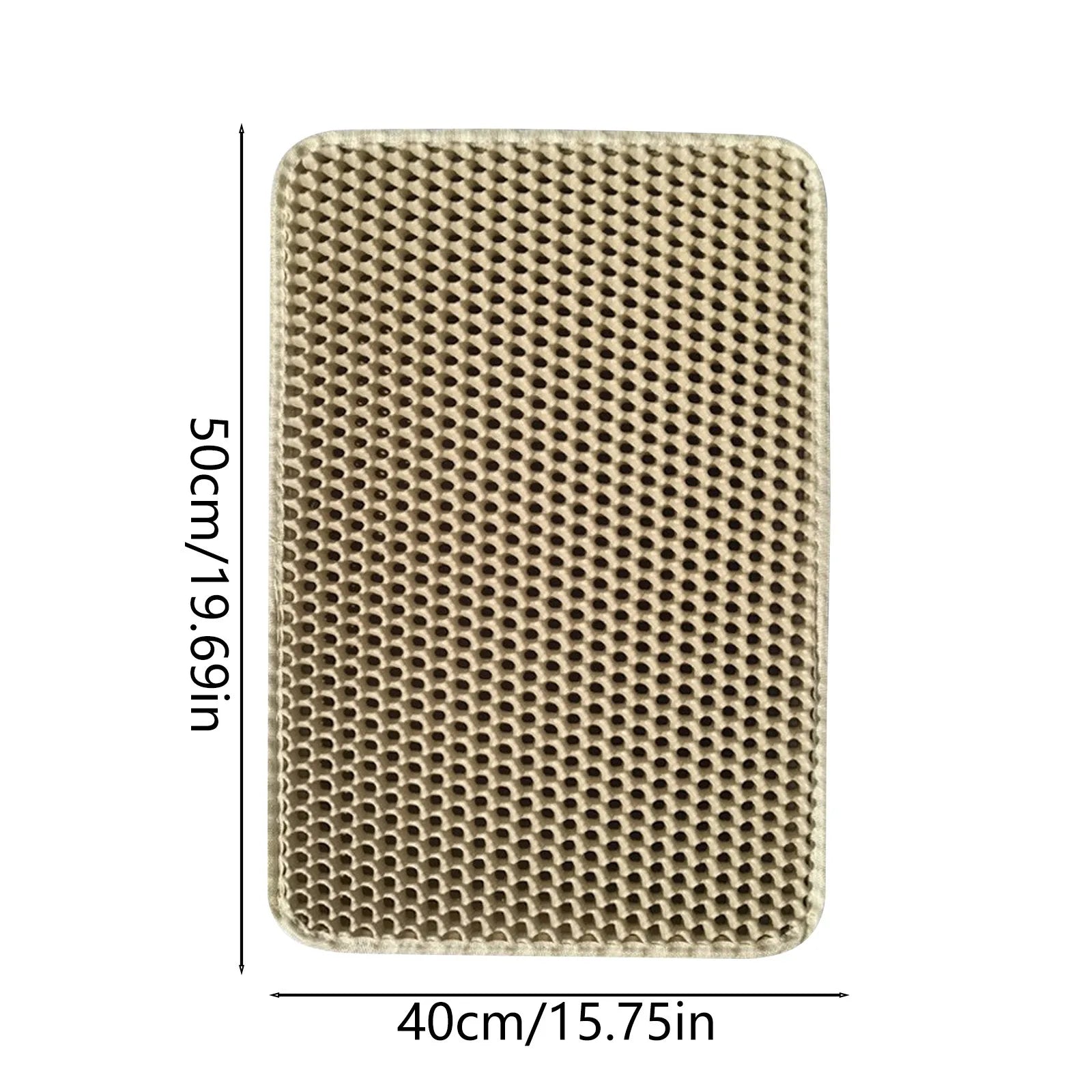 Tapis De Litière Pour Chat Antidérapant Double Couche EVA Anti Éclaboussures Hygiène Optimale by LSDLBoutique