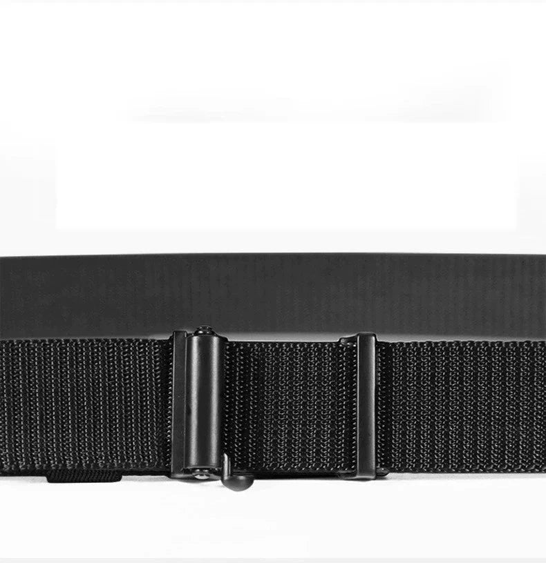 Lässiger Herren-Nylongürtel mit Automatikschließe, 34 mm