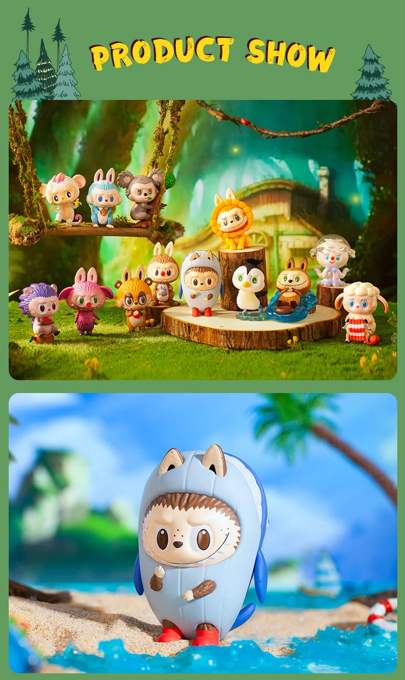 Pop Mart Labubu Brown Monster Figurine Blind Box