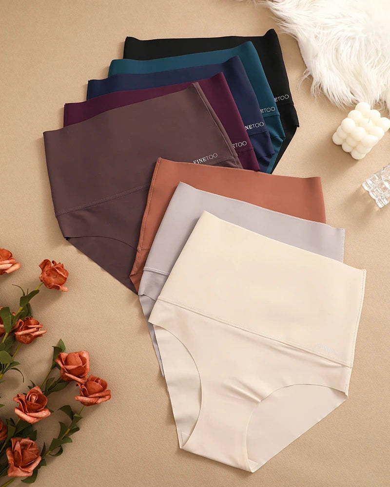 Finetoo Culotte Sans Couture Taille Haute 8 Pièces