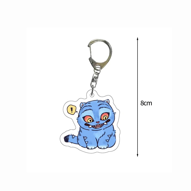 K-Pop-Schlüsselanhänger mit bunten Perlen und runder Bildplatte