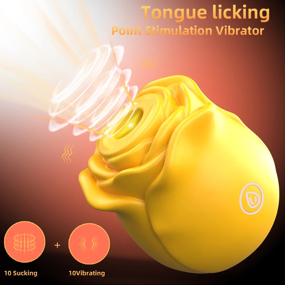 Stimulateur Clitoridien Rose 2 En 1 Succion Et Pulsation Puissante En Silicone Médical Compact Et Élégant by LSDLBoutique