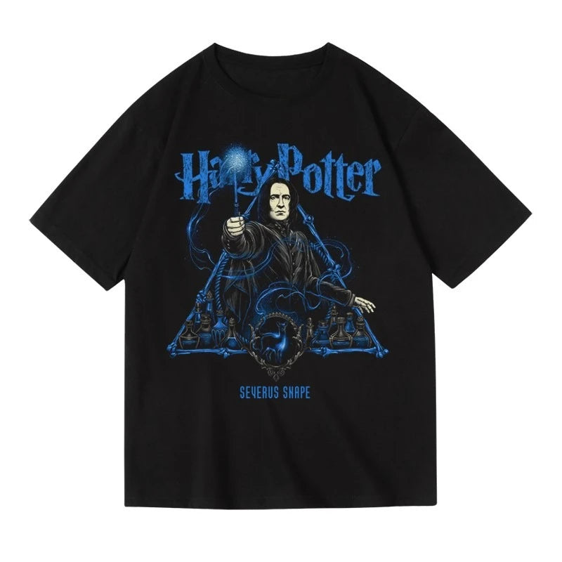 Super tendance marque Harry Potter marchandise pur coton coupe ample Plus T-shirt court à manches mi-longues pour hommes et femmes été by LSDLBoutique.ch