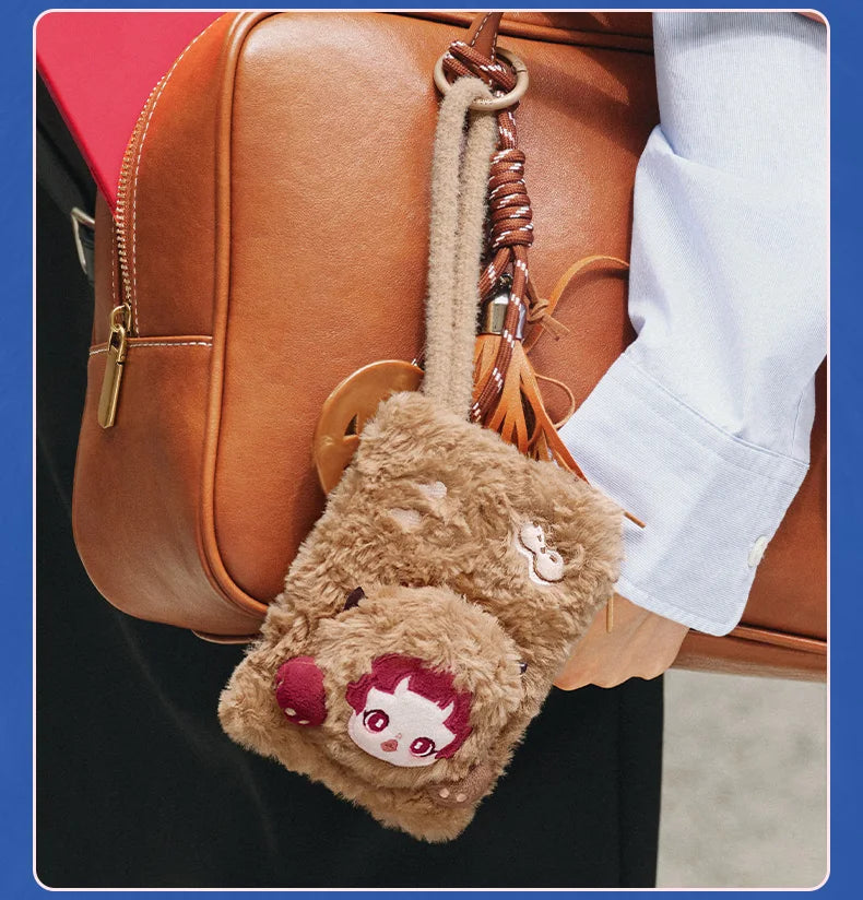 POP MART SkullPanda Mini Bag Blind Box Plush Brown