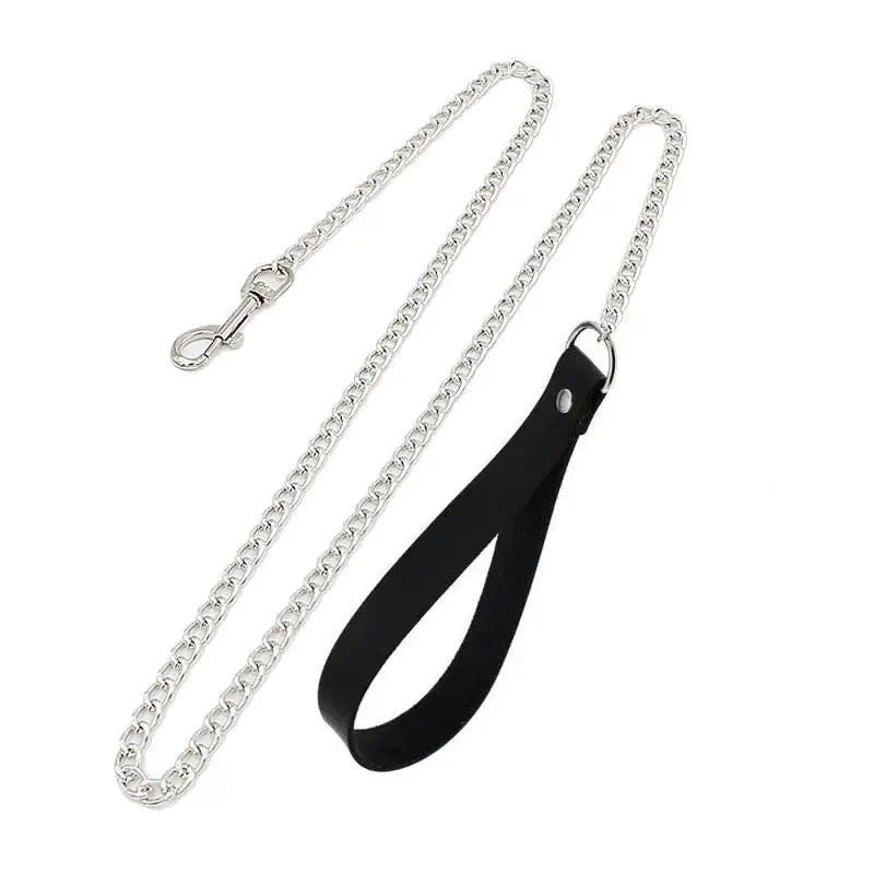 Collier ras du cou style gothique punk en cuir synthétique