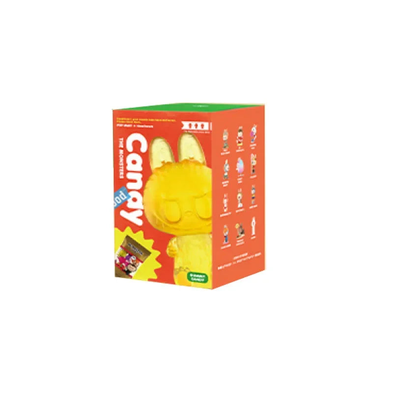 Pop Mart Labubu Candy Monsters PVC Figurine Pink Blue