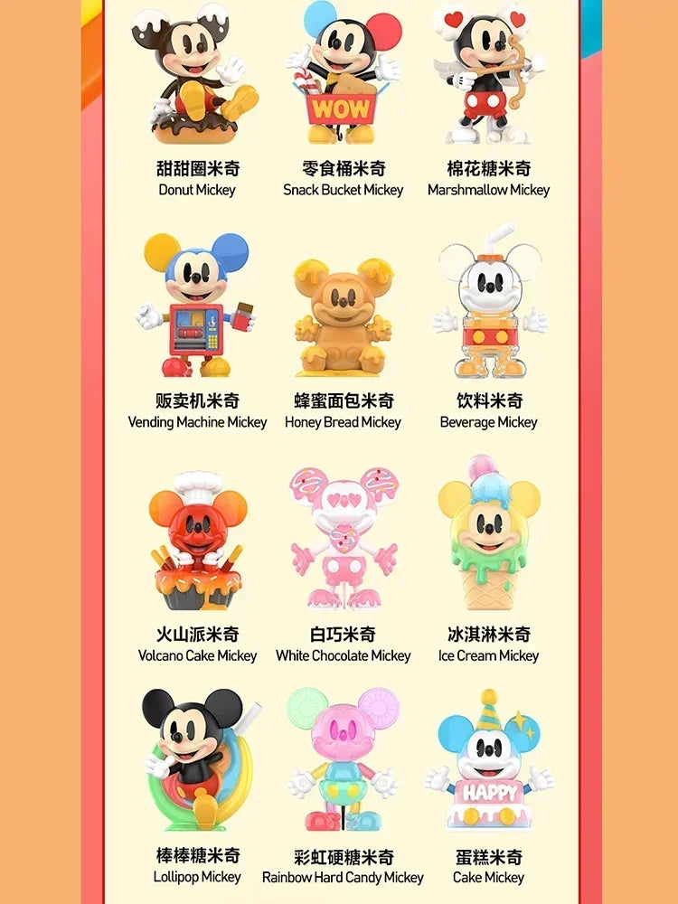 POP MART Mickey Disney PVC-Figur Kawaii Mehrfarbig