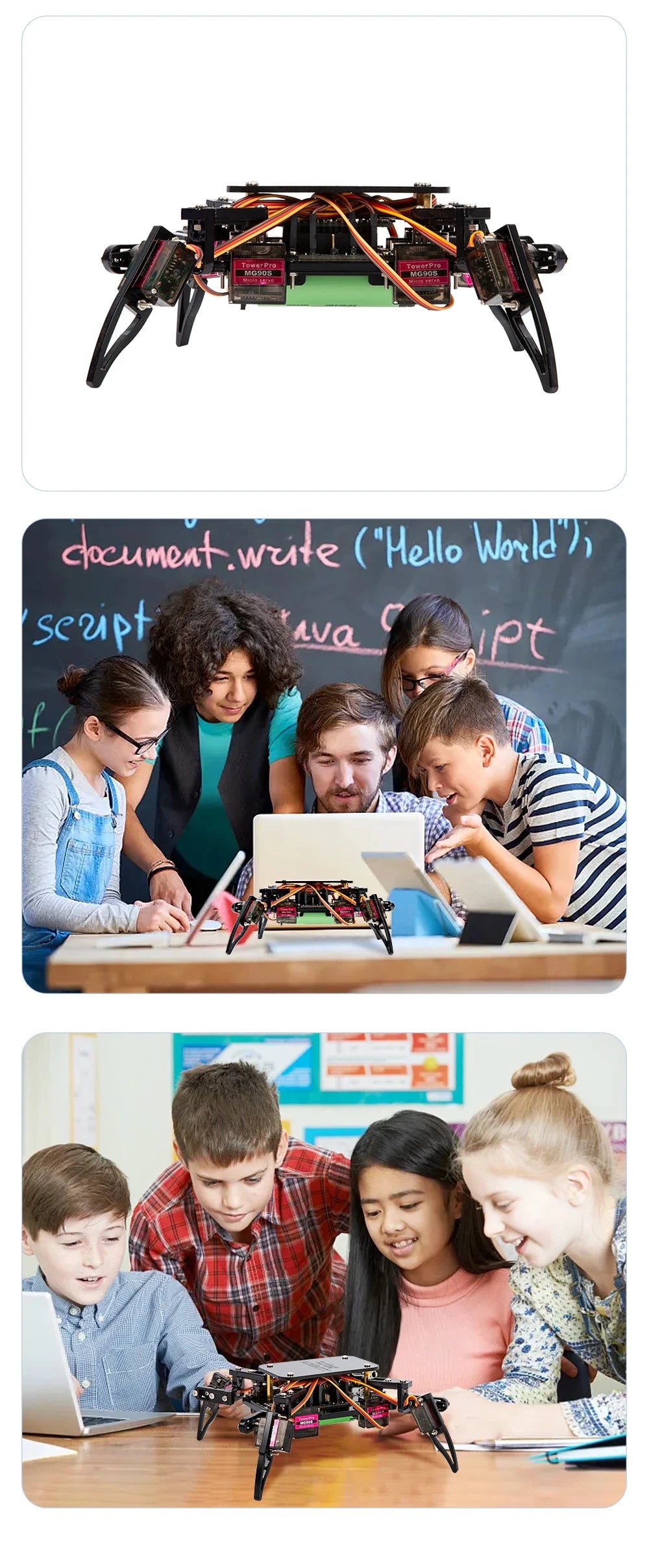 Acebott QD020 Bionischer Vierbeiner-Spinnenroboter-Explorer-Bausatz