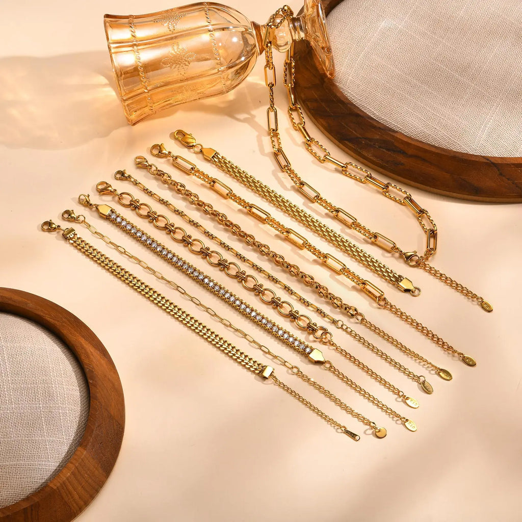 Bracelet trombone réglable – Acier inoxydable