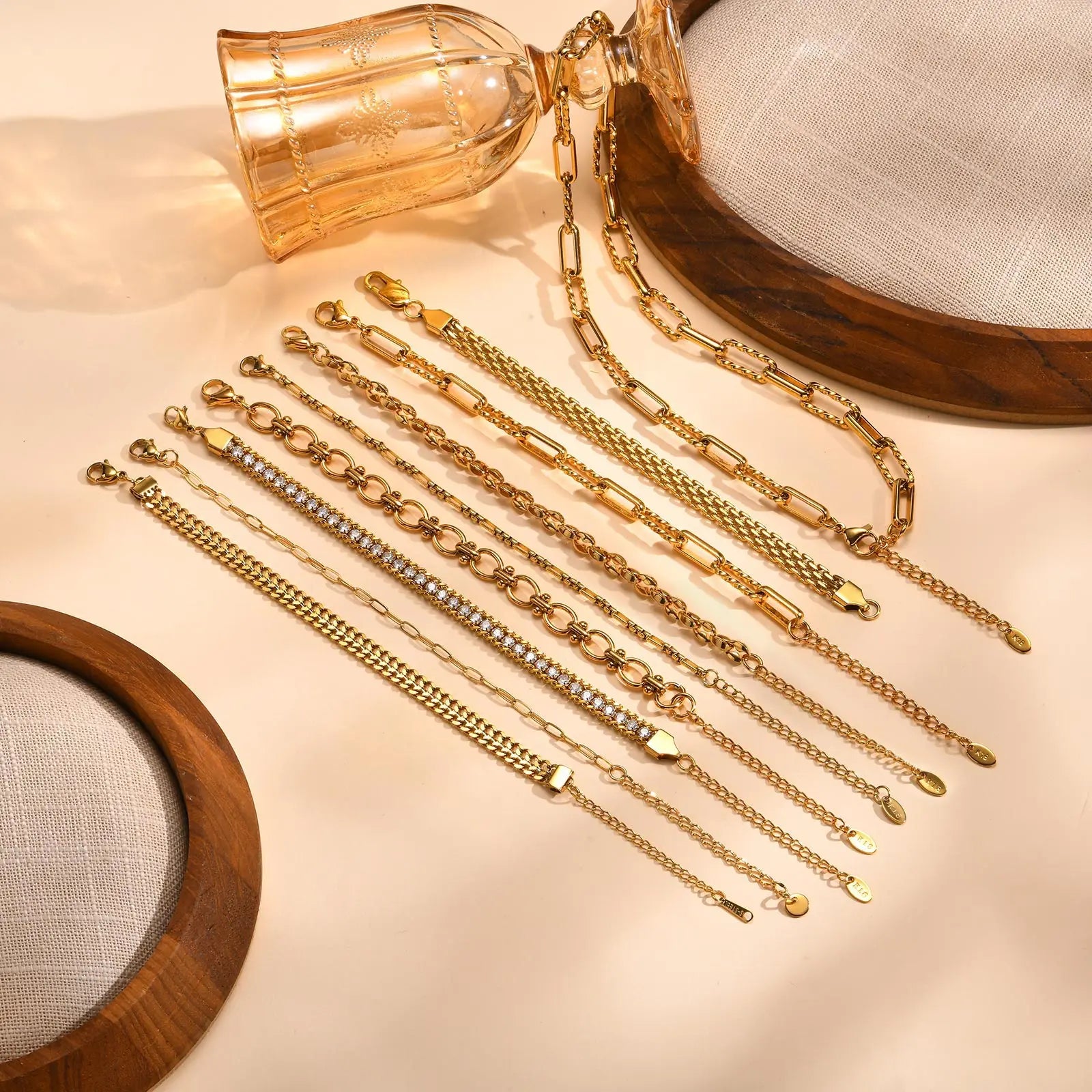 Bracelet trombone réglable – Acier inoxydable