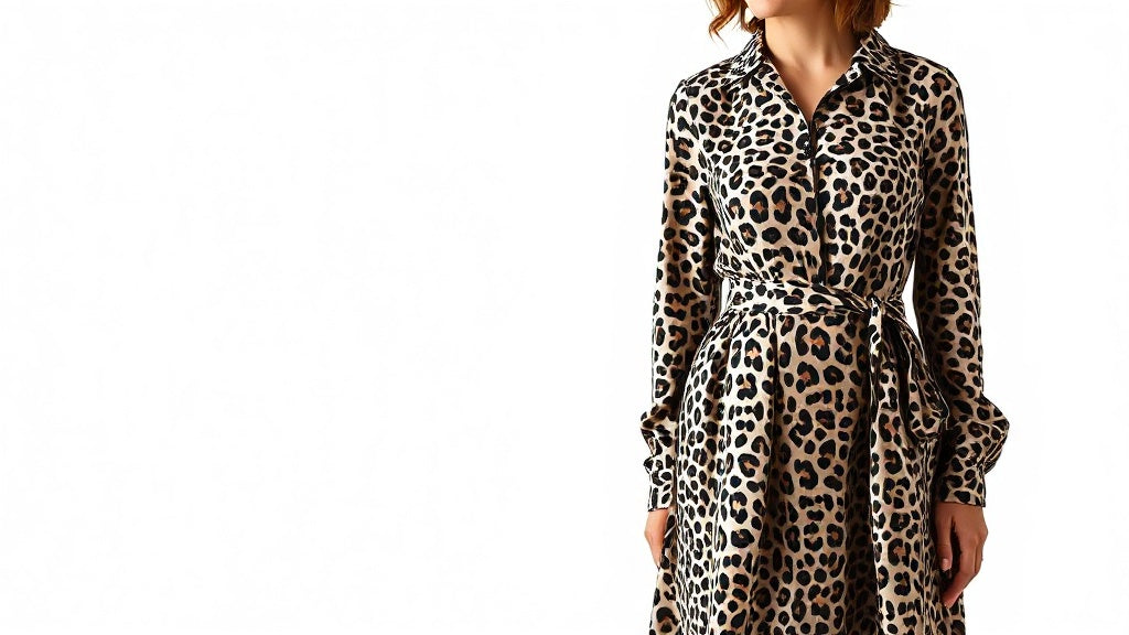 Elegantes Leopardenkleid: Wagen Sie die sanfte Wildheit der A-Linien-Silhouette