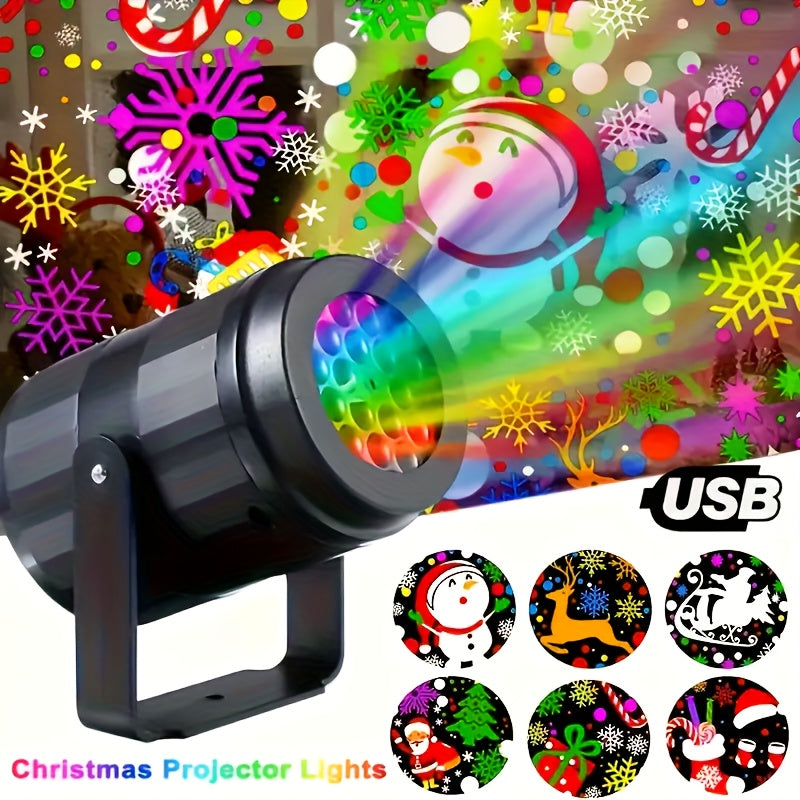 Lampe Projecteur Flocons de Neige USB – 16 Effets by LSDLBoutique.ch