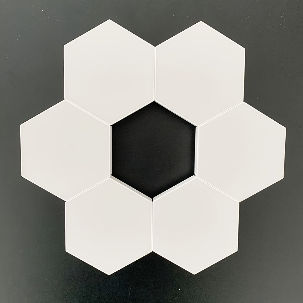 Kit 6 Lampes LED Murales Hexagonales – Tactiles & Modulables by LSDLBoutique.ch